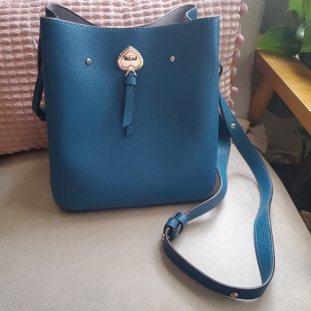 Kate Spade blue bucket bag